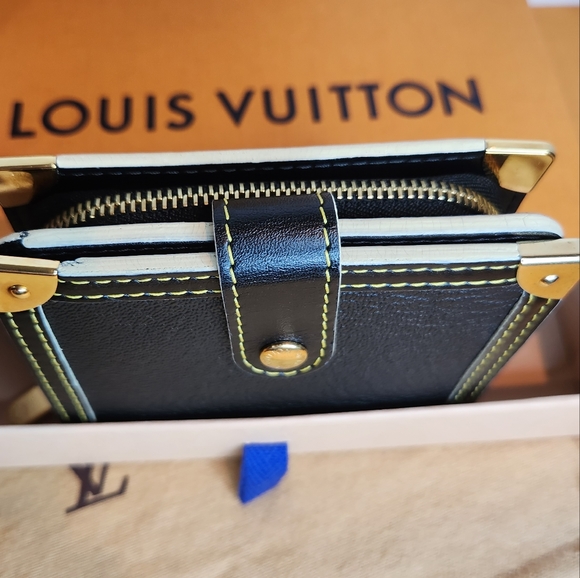 LOUIS VUITTON EUC SUHALI WALLET, In Noir/ Black MI1008 AUTHENTIC - Picture 5 of 16